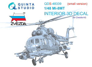 Quinta Studio QDS-48339 - 1/48 Mi-8MT 3D-Coloured Interior (Small version) (for Zvezda kit)