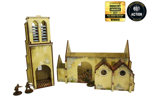 Micro Art Studio - WW2 Normandy Church PREPAINTED H00132