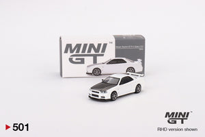 MiniGT - 1/64  Nissan Skyline GT-R (R34) V-Spec II N1 White