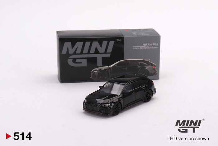 Mini GT - 1/64 ABT Audi RS6 Johann ABT Signature Edition (Black)