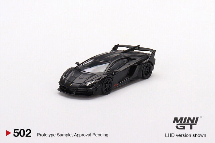 Mini GT - 1/64 Lamborghini LB-Silhouette WORKS Aventador (Matte Black)