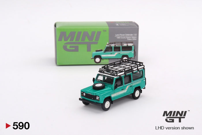 Mini GT - 1/64 Land Rover Defender 110 1985 (Trident Green)