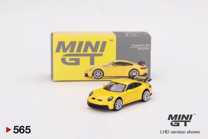 Mini GT - 1/64 Porsche 911 (992) GT3 (Racing Yellow)
