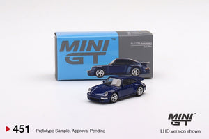 MiniGT - 1/64 RUF CTR Anniversary Dark Blue Porsche with packaging