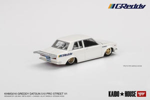 Mini GT - 1/64 Datsun 510 Pro Street GREDDY (Pearl White) - KAIDO House