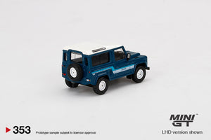 Mini GT - 1/64 Land Rover Defender 90 County Wagon (Stratos Blue)