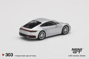 Mini GT - 1/64 Porsche 911 (992) Carrera 4S GT (Silver)