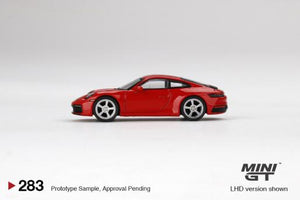 Mini GT - 1/64 Porsche 911 (992) Carrera S (Guards Red) (RHD)