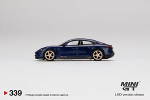 Mini GT - 1/64 Porsche Taycan Turbo S (Gentian Blue Metallic)