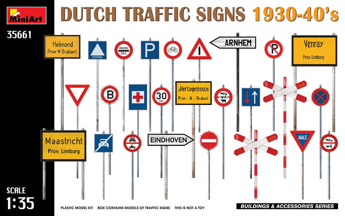 Miniart - 1/35 Dutch Traffic Signs 30-40's