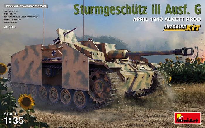 Miniart - 1/35 Sturmgeschutz III Ausf. G April 1943 ALKETT PROD. Interior Kit