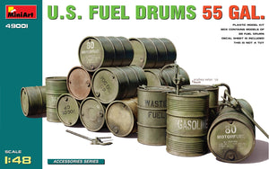 Miniart - 1/48 U.S. Fuel Drums 55 Gal.