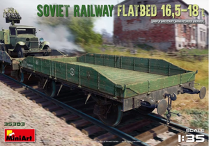 Miniart - 1/35 Soviet Railway Flatbed 16.5-18 T