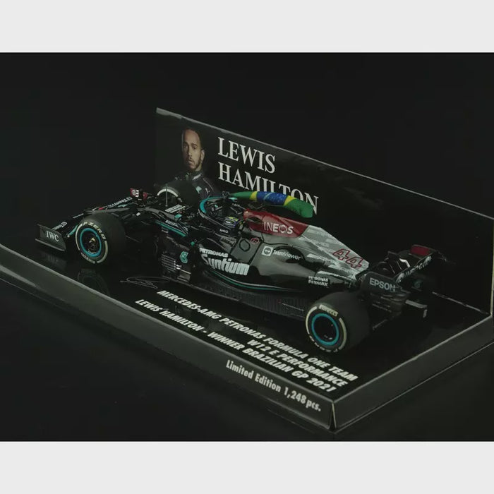 Minichamps -  1/43 Mercedes-AMG Petronas F1 - Hamilton Winner Brazilian GP 2021