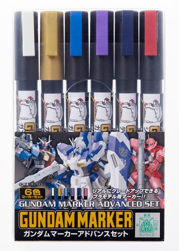 Mr. Hobby - Gundam Marker Advanced Marker Set (6 Colors)