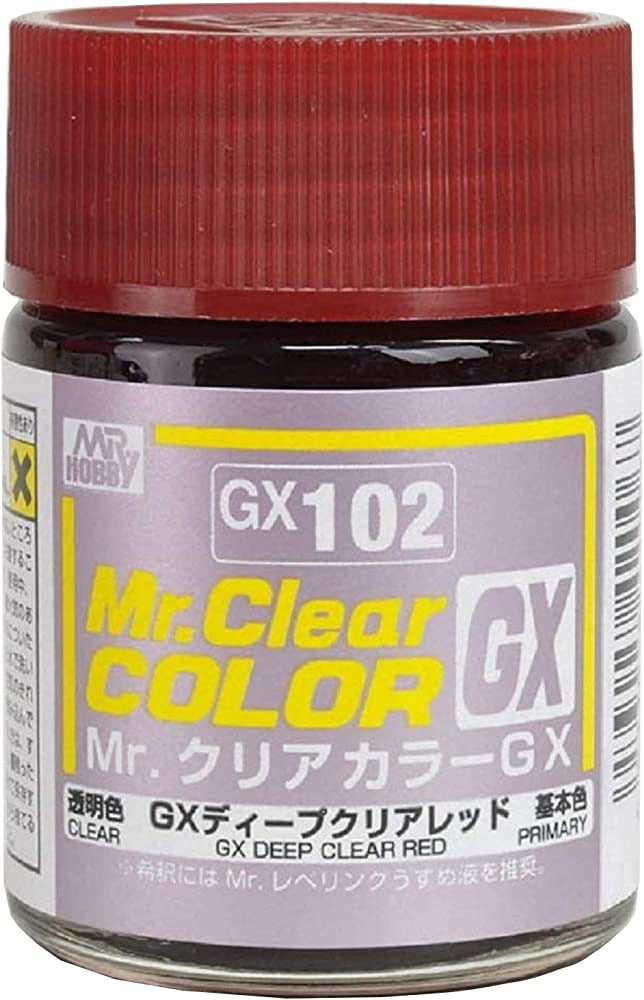 Mr.Clear Color GX - GX102 Deep Clear Red (18ml)