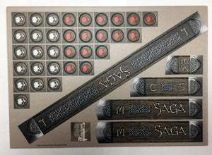 Gripping Beast - SAGA Cardboard Measuring Sticks & Tokens Set