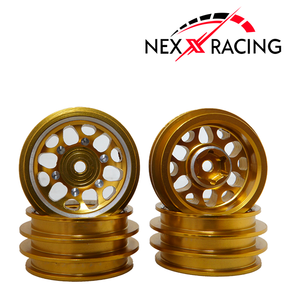 Nexx Racing - CNC Aluminum Wheel Rims 4 pcs Gold For Traxxas TRX-4M