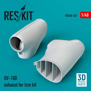 Reskit - 1/48 OV-10D Exhaust for Icm Kit (3D Printing) (RSU48-0267)