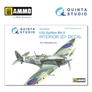 Quinta Studio  QD32030 - 1/32 Spitfire Mk.V 3D Coloured Interior  (for Hobbyboss kit)