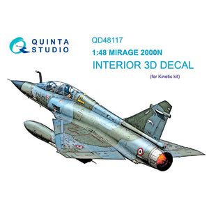 Quinta Studio QD48117 - 1/48 Mirage 2000N 3D Coloured Interior  (Kinetic)