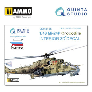 Quinta Studio QD48155 - 1/48 Mi-24P 3D Coloured Interior  (for Zvezda kit)