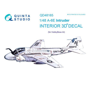 Quinta Studio QD48165 - 1/48 A-6E Intruder 3D Coloured Interior  (for HobbyBoss kit)