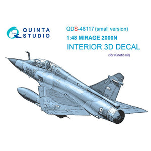 Quinta Studio QDS-48117 - 1/48 Mirage 2000N 3D Coloured Interior  (Kinetic) (Small version)