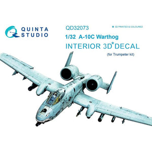 Quinta Studio QD32073 - 1/32 A-10C 3D-Printed & Coloured Interior (for Trumpeter kit)