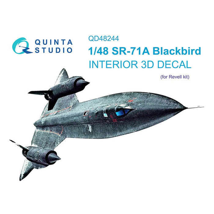 Quinta Studio QD48244 - 1/48 SR-71A 3D-Printed & Coloured Interior (Revell)