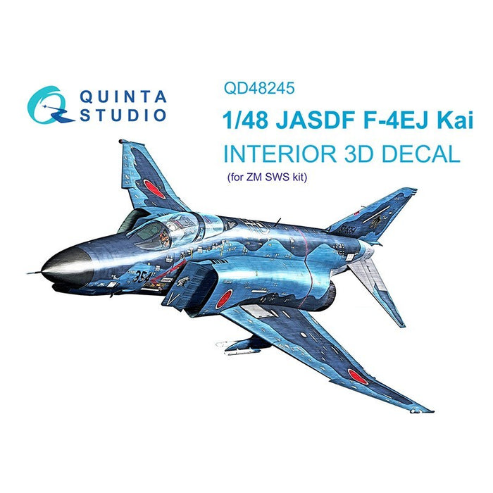 Quinta Studio QD48245 - 1/48 F-4EJ Kai 3D - Coloured Interior on Decal Paper (for Zoukei-Mura SWS kit)