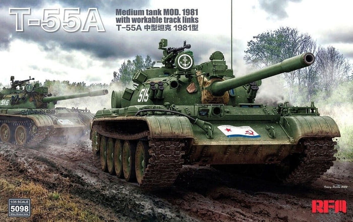 RFM - 1/35 T-55A Medium Tank Mod.1981 w/ Workable Track Links
