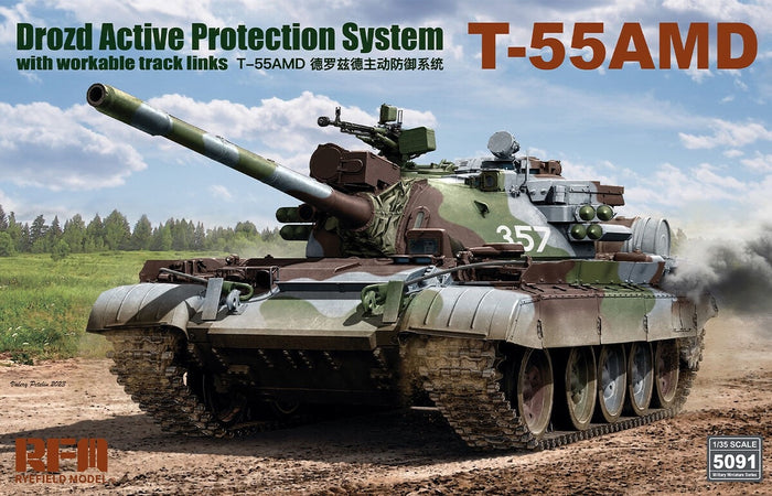 RFM - 1/35 T-55AMD Drozd Active Protection System w/ Workable Track Links