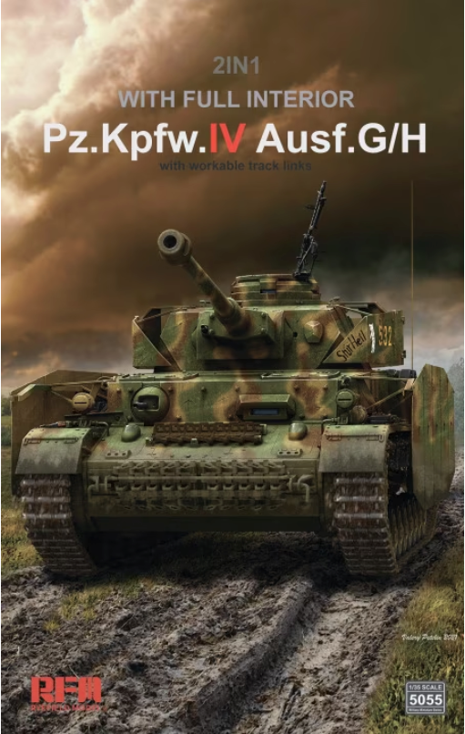 RFM - 1/35 Pz.Kpfw.IV Ausf.G/H 2 in 1 w/ Full Interior