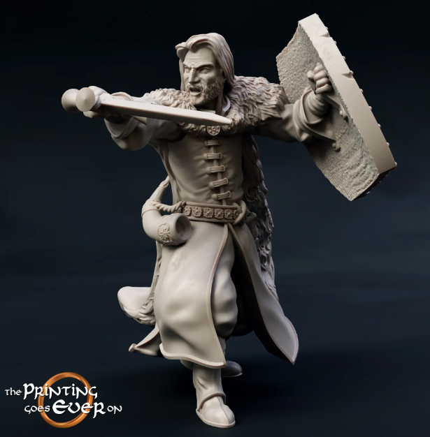 RGB Dungeon - Barazan - Fighting Pose (The Printing Goes Ever On)