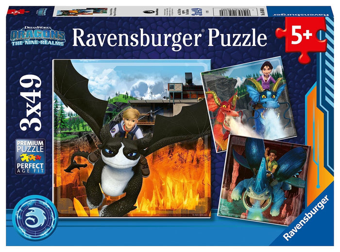 Ravensburger - Puzzle at Dragons (3x49pcs)