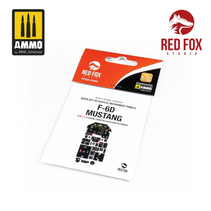 Red Fox Studio 32080 - 1/32 F-6D Mustang (for Tamiya kit)