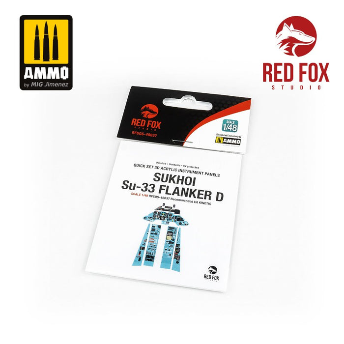 Red Fox Studio 48037 - 1/48 Su-33 Flanker D (for Kinetic kit)