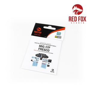 Red Fox Studio 48186 - 1/48 MIG 17F Fresco Quick Set 3D Acrylic Instrument Panels (for AMMO Kit)
