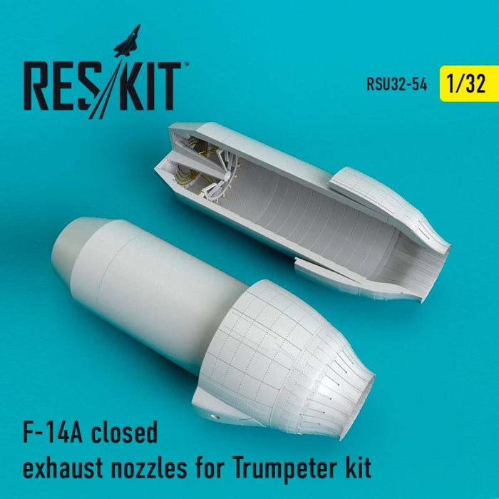 Reskit - 1/32 F-14A closed exhaust nozzles for Trumpeter Kit (RSU32-0054)
