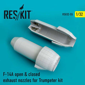 Reskit - 1/32 F-14A open & closed exhaust nozzles Trumpeter Kit (RSU32-0055)