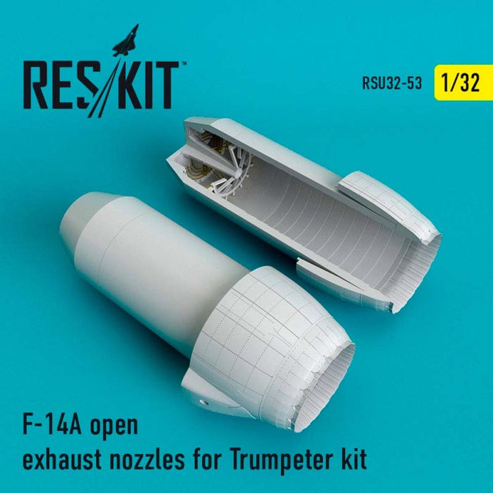 Reskit - 1/32 F-14A open exhaust nozzles for Trumpeter Kit (RSU32-0053)