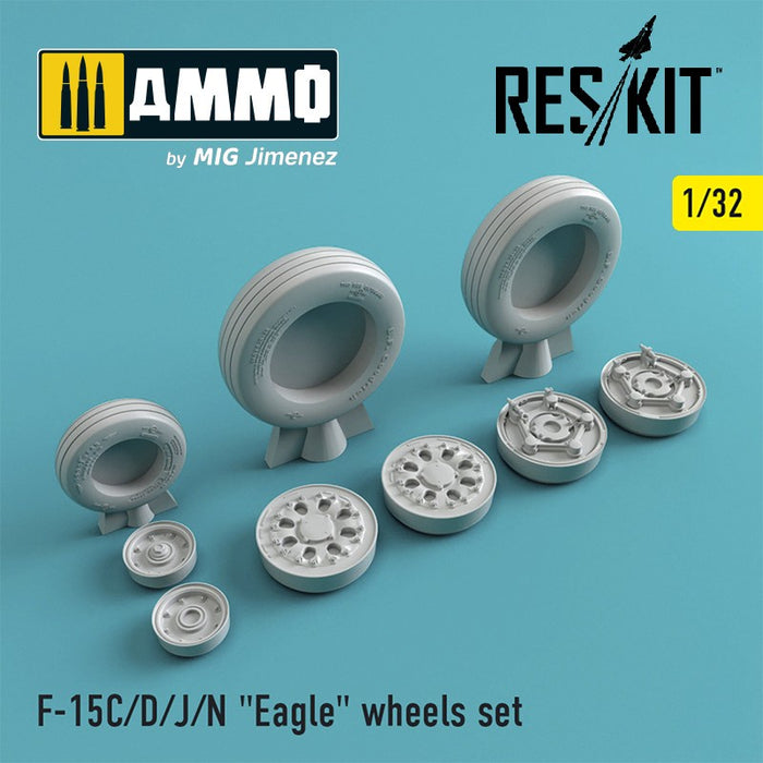 Reskit - 1/32 F-15 (C/D/J/N) "Eagle" wheels set (RS32-0022)