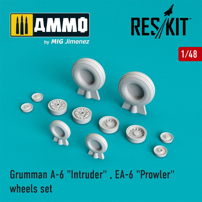 Reskit - 1/48 A-6 "Intruder" , EA-6 "Prowler" wheels set  (RS48-0001)