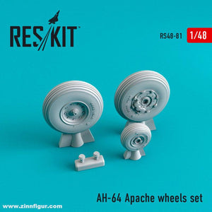 Reskit - 1/48 AH-64 Apache wheels set Type 1 (NEW MOLD) (RS48-0081)