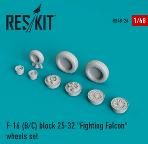 Reskit - 1/48 F-16 (B/C) Block 25-32 "Fighting Falcon" Wheels Set (RS48-0024)