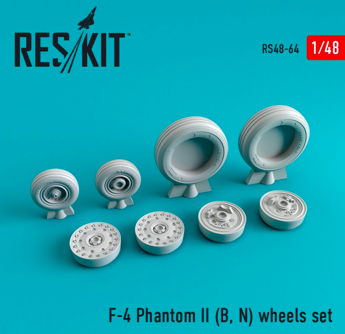 Reskit - 1/48 F-4 Phantom II (B/N) Wheels Set (RS48-0064)