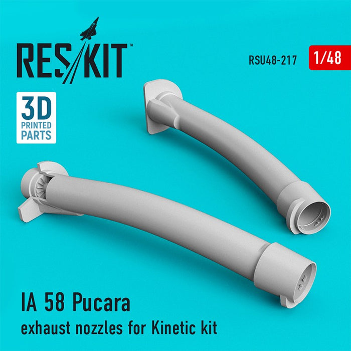 Reskit - 1/48 IA 58 Pucara Exhaust Nozzles for Kinetic kit (RSU48-0217)