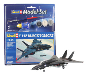 Revell - 1/144 Model Set F-14A Black Tomcat (Model Set Incl. Paint)