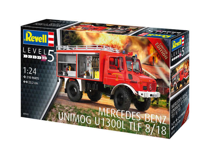 Revell - 1/24 Mercedes-Benz Unimog U 1300 L TLF 8/18